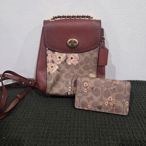 Coach Parker Convertible Backpack And Wallet In Signature Canvas